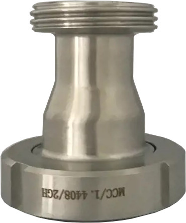 DIN11851 Rood. binnen-/buitendraad RVS - DN25/20