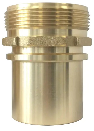 Slangtule - EN14420-2 mannelijke schroefdraad - Messing - DN25 - Gladde Tule