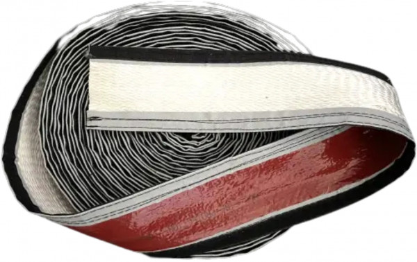 Brandwerende tuyau avec klittenband, rouge - 15x2,1mm