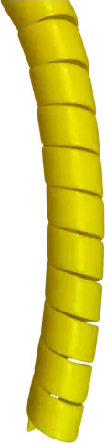 PP Tuyau protecteur spiralé jaune 10mm