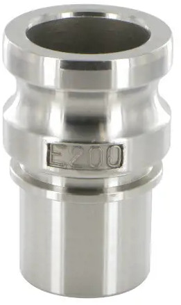 Camlock Mâle avec Embout de tuyau - Type ES - Inox316 - Gladde Embout - 1-1/4" - DN 32