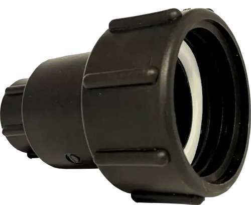 IBC S60x6 binnendraad op BSPT draaibaar buitendraad