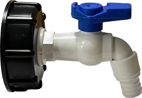 IBC binnendraad - met kraan - blauwe hendel