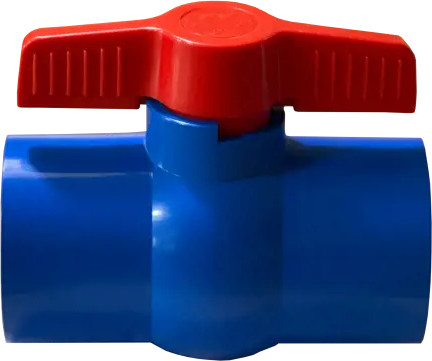 PVC kogelkraan 2" binnendraad/binnendraad - Wit