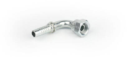 Hydrauliek koppeling - DKR - Staal verzinkt - Konisch BSP binnendraad 60gr 1/2” x tule NW 6mm - bocht 90gr