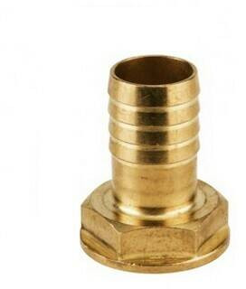 Messing slangtule - 10 mm x 1/4” - binnendraad