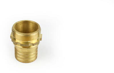 Tankwagenkoppeling met geribbelde Slangtule - Messing - 51mm x 2” buitendraad