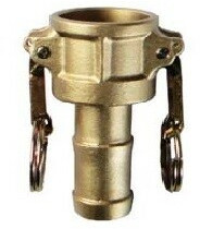 Camlock Vrouwelijk met Buitendraad - Type C - Messing