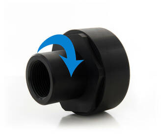 IBC Adapter - Bi.dr. x BSP Bi.dr. - Draaibaar - 1"