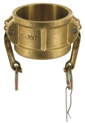 Raccord Camlock type DC - bouchon pour pièce mâle - laiton - 5" - DN125 - DC500