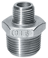 Verloopnippel Nr.245 RVS - 1/2” x 3/8”