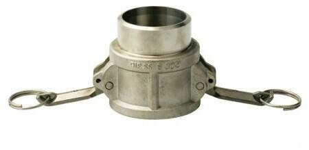 Camlock Vrouwelijk met Laseind - Type DWB - RVS 316 - 1/2" - DN13 - DWB50