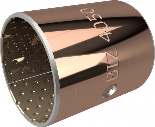 Bague cylindrique - Bague de palier - Palier lisse - BIV-MET - Acier/Bronze - 515/520x100 mm