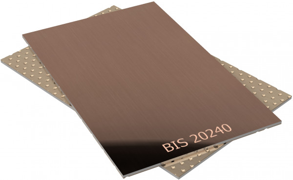 Glijplaat - BIV-MET - Acier/Bronze - 500x245x2.5 mm