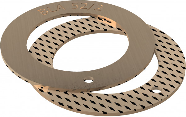 Rondelle de butée - BRO-LUB - Bronze - 12x24/1.5 mm