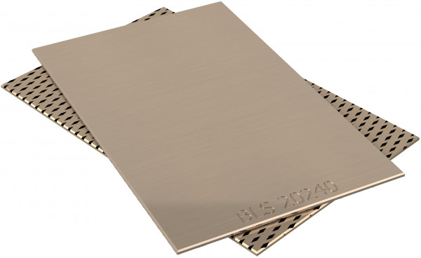 Glijplaat - BRO-LUB - Brons - 500x245x2 mm