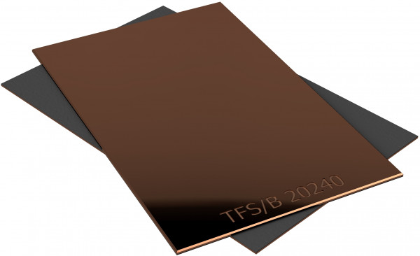 Glijplaat - TEF-MET/B - Sinter Bronze / PTFE - 500x245x1.5 mm