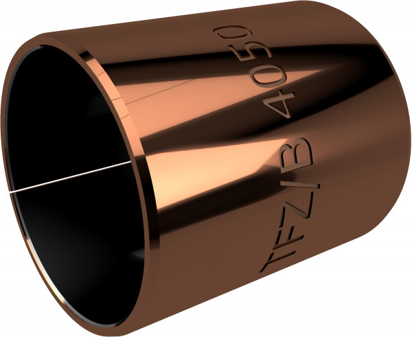 Bague cylindrique - Bague de palier - Palier lisse - TEF-MET/B - Sinter Bronze / PTFE - 34/38x20 mm