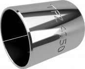 Cylindrical Bushing - Plain Bearing - TEF-MET - Steel / PTFE - 10/12x20 mm