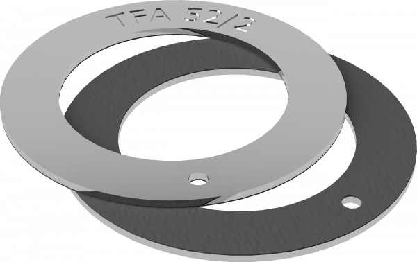 Rondelle de butée - TEF-MET - Acier / PTFE - 22x38/1.5 mm