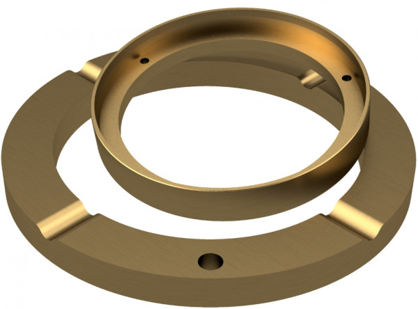 Aanloopschijf - BRO-MAS - Brons - 20x36/6 mm