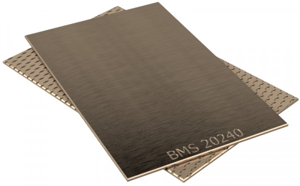 Glijplaat - BRO-MET - Bronze - 500x160x2 mm