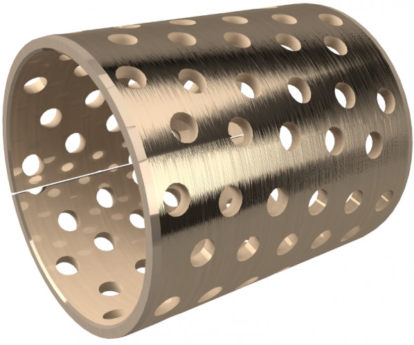 Cilinderbus - BRO-MET L - Brons - 20/23x25 mm - BMZ/L 2025B