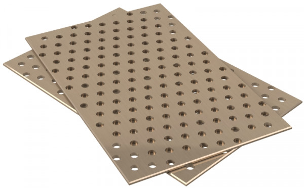 Glijplaat - BRO-MET L - Bronze - 500x160x3 mm