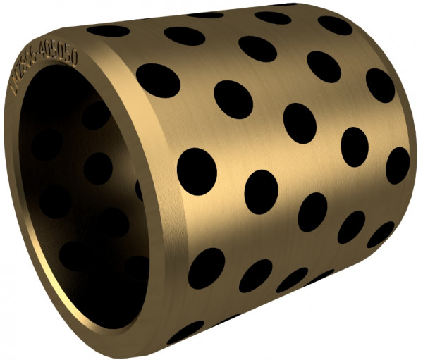 Palier lisse - Bague de palier - Bague cylindrique - LUB-MET - Bronze - PTFE - 30/38x50 mm