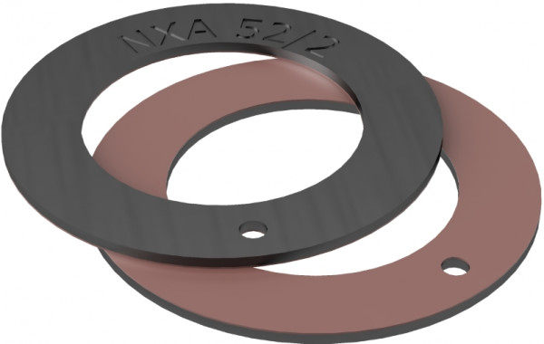 Rondelle de butée - NOX-MET - Inox / PTFE - 12x24/1.5 mm