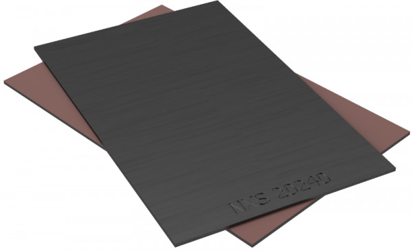 Glijplaat - NOX-MET - Niro / PTFE - 500x245x2.5 mm