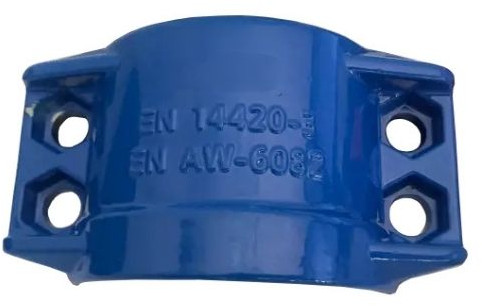Veiligheidsklem 30-33 mm aluminium bleu