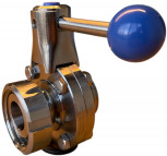 Melkkoppeling - Zuivelkoppeling - DIN 11851 - Koppelbocht 90° - Puntstuk x Las - DN65 - RVS 316