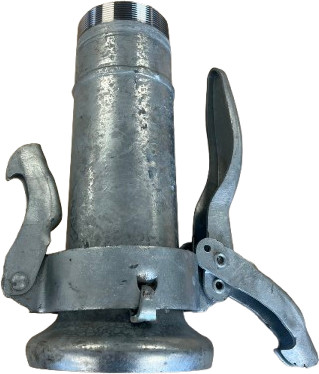 Perrot Koppeling C75 Vrouwelijk 3" Buitendraad x 159mm INCL. KNEVEL EN RING