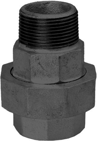 MF Zwart type 331 1" bin/buidr. vlakdichtend