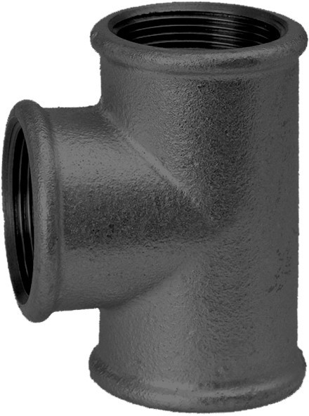 T-stuk 90º type 130 zwart - 2 x 3/4"