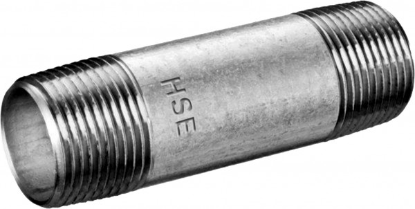 Nipple de tuyau type 23 Galvanisé  - 60 mm - 1 ½