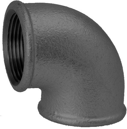 Coude 90º réducteur filetage femelle x filetage mâle type 92 galvanisé - 1 1/4 x 1