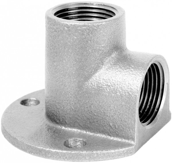Kniestuk op plaat type 471 gegalvaniseerd - 1/2"