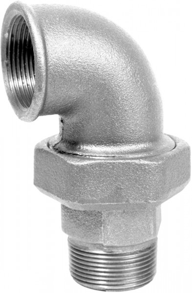 Haakse koppeling binnendraad x buitendraad type 98 gegalvaniseerd - 1 1/4"