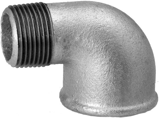 Knie 90º binnendraad x buitendraad type 92 gegalvaniseerd - 2 1/2"