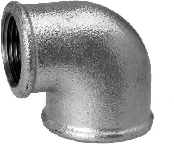 Coude 90º réducteur filetage femelle type 90 galvanisé - 3/4 x 3/8