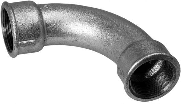 Bocht 90º binnendraad type 2 gegalvaniseerd - 4"