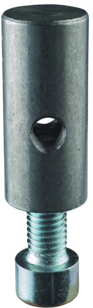 Axe acier pour tubes ronds - avec vis et rondelle-ressort Réf. ZAPFEN.23x45