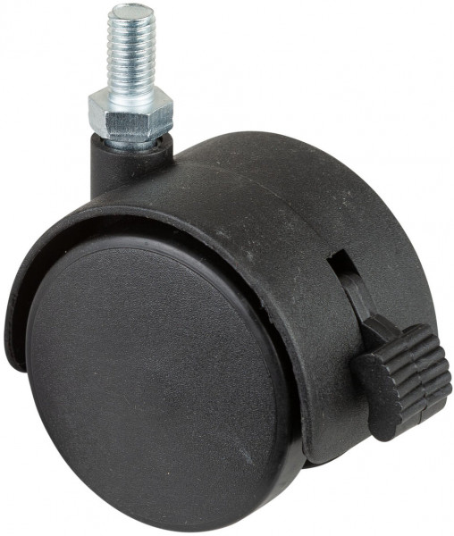 Kunststof dubbel wiel met rem Art.-Nr. F85.050.G08