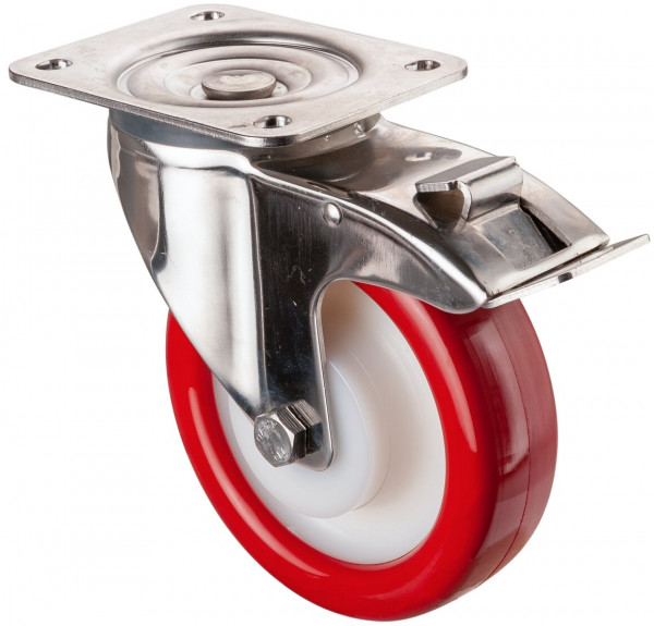 Inox roue de transport Réf. H120.B28.160