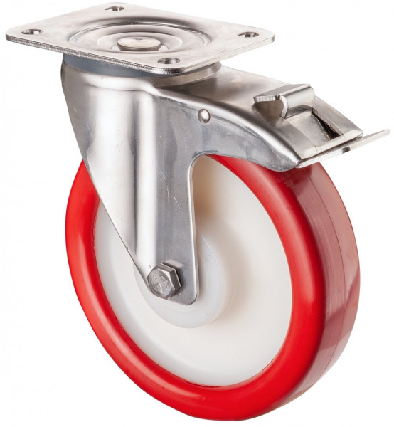 Inox roue de transport Réf. H120.B28.200