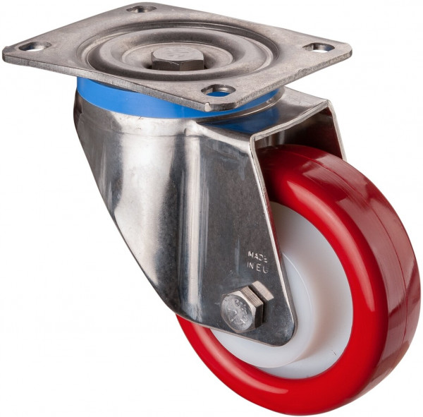 Inox zwaarlastwielen Réf. HS100.B28.128