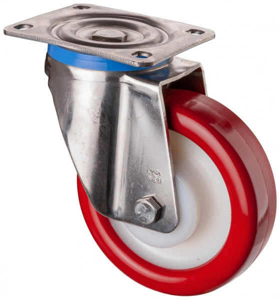 Inox zwaarlastwielen Réf. HS100.B28.160