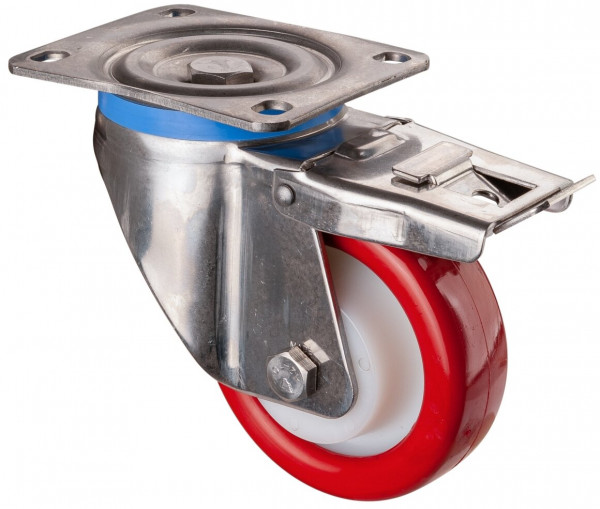 Inox zwaarlastwielen Réf. HS120.B27.128